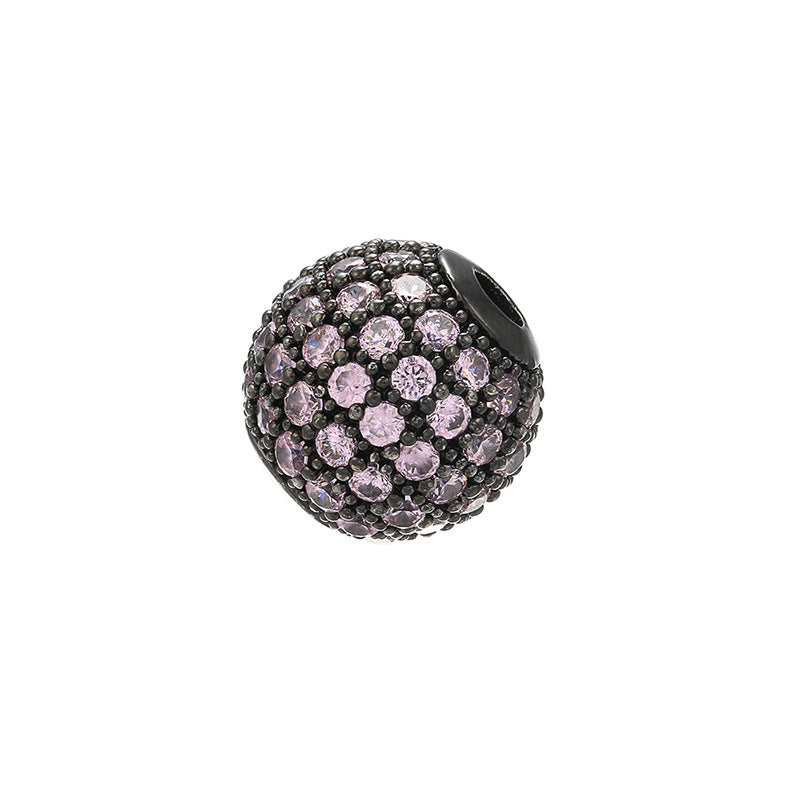 Wholesale Copper Micro Inlaid Diamond Ball Beads